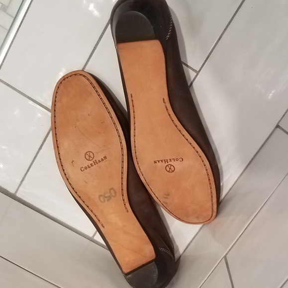 NWOT Cole Haan Loafers - Brown with purple accents - Picture 2 of 3